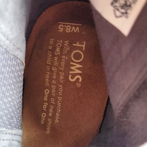 Toms Women Leaf Majorca Suede Peep Toe Ankle Heels Shoes Sandals sz 8.5 - Picture 6 of 10